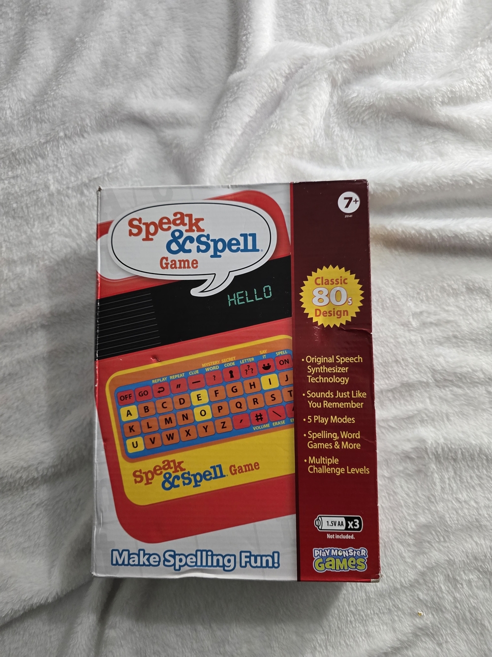 Play Monster Games Speak & Spell COMPLETE W/ Box & Manual! Works (Low Volume)